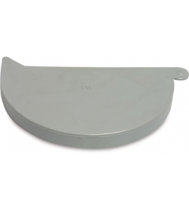 EINDKAP PVC-U 125 MM LIJM GRIJS TYPE RECHTS EINDKAP PVC-U 125 MM LIJM GRIJS TYPE RECHTS