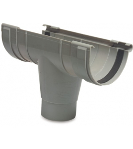 UITLOOPSTUK PVC-U 125 MM X 80 MM MANCHET X VERJONGING GRIJS UITLOOPSTUK PVC-U 125 MM X 80 MM MANCHET X VERJONGING GRIJS