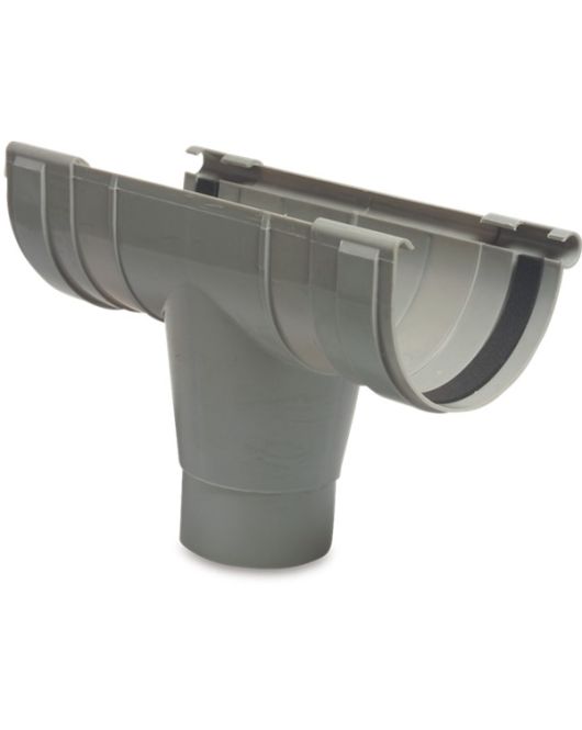UITLOOPSTUK PVC-U 125 MM X 80 MM MANCHET X VERJONGING GRIJS UITLOOPSTUK PVC-U 125 MM X 80 MM MANCHET X VERJONGING GRIJS