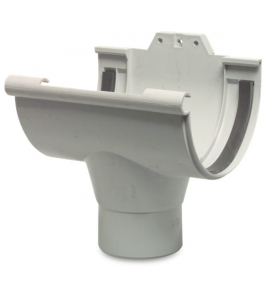 UITLOOPSTUK PVC-U 170 MM X 100 MM MANCHET X VERJONGING GRIJS TYPE NC UITLOOPSTUK PVC-U 170 MM X 100 MM MANCHET X VERJONGING GRIJS TYPE NC