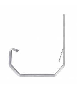 95MM ESL.BAKGOOTBEUGEL-2 ALU.