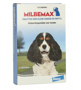 MILBEMAX TABLETTEN PUPPY/KLEINE HOND 2 TABL. &amp;LT;5KG 2 ST