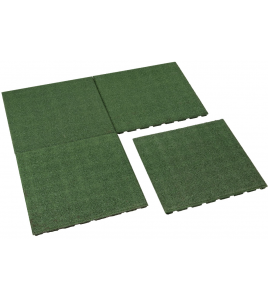 RUBBER TEGEL GROEN 50X50X2,5CM