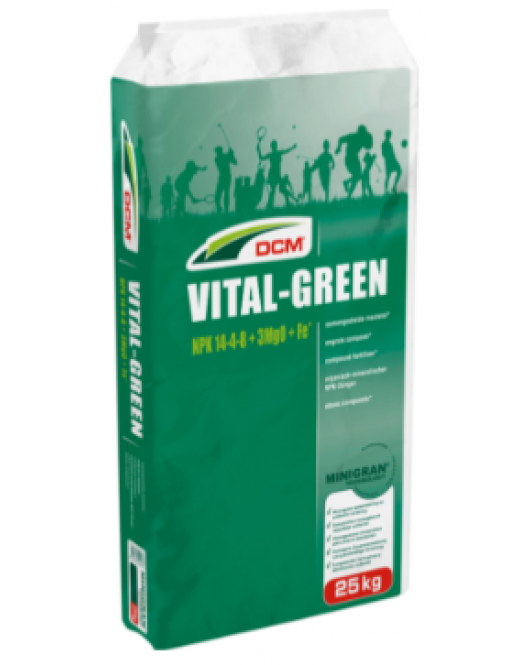 DCM MESTSTOF VITAL-GREEN GAZON 25 KG > HOVENIERSVERPAKKING