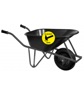 BOUW KRUIWAGEN HDPE 85 L OVALE BUIS