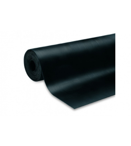 RUBBERLOPER RIB 3 MM 100CM BREED ZWART RUBBERLOPER RIB 3 MM 100CM BREED ZWART