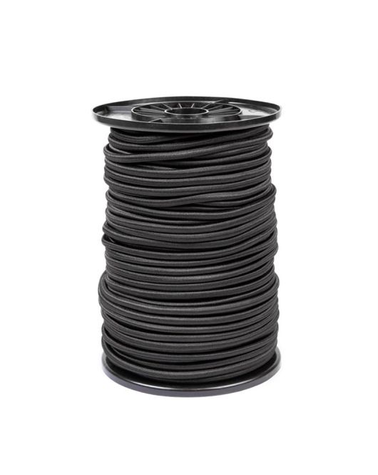 KONVOX ELASTISCH KOORD 8 MM (HASPEL 100MTR ZWART)