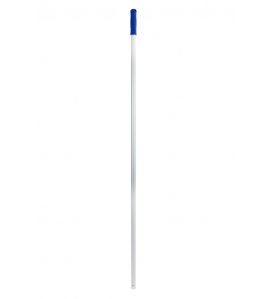 ALUMINIUM STEEL 140 CM MET 3 GAATJES, ZWARTE GREEP, DIAM. 22/21