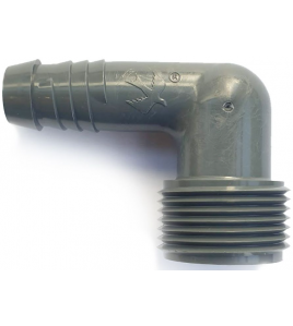 RAIN BIRD SPX KNIE 90&deg; PP 3/4&quot; BUITENDRAAD X 1/2&quot; BARBED GRIJS