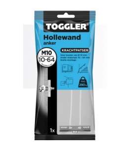 TOGGLER HOLLEWAND ANKERS M10 ~ 1ST. IN EEN OPHANGZAKJE (VERKOOPEENHEID 6 OPHANGZAKJES)