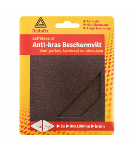 ANTI-KRASVILT ZELFKLEVEND VEL ZWART 90 MM X 100MM 1 VEL