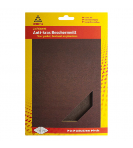 ANTI-KRASVILT ZELFKLEVEND VEL A4 FORMAAT BRUIN 210MM X 297MM 1 VEL