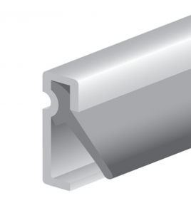 TOCHTPROFIEL INBOUW ACRYLBESTENDIG ALUMINIUM 2.40M X 16 MM X 6 MM