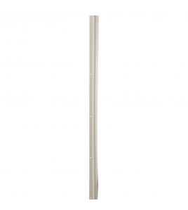 DORPELSTRIP MET FLAP SCHROEFBAAR WIT KUNSTSTOF 1.10M X 41 MM X 20 MM