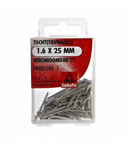 TOCHTSTRIPNAGEL VERCHROOMD 1.6 X 25 MM 80ST