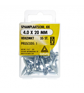 SPAANPLAATSCHROEF PK KK VZ 4.0 X 20 MM 35ST