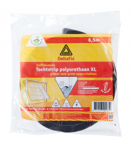 TOCHTSTRIP ZELFKLEVEND P.U. SCHUIM GRIJS 6,5 M X 17 MM X 17 MM 2 X 3,25M