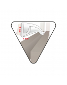 TOCHTSTRIP ZELFKLEVEND V-PROFIEL EPDM WIT 6 M X 9 MM X 7 MM