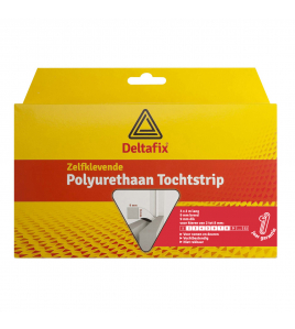 TOCHTSTRIP ZELFKLEVEND P.U. SCHUIM WIT 6 M X 9 MM X 9 MM