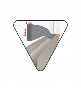 TOCHTSTRIP ZELFKLEVEND GESLOTEN CELSTRUCTUUR BRUIN 12 M X 9 MM X 4 MM