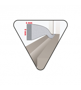 TOCHTSTRIP ZELFKLEVEND GESLOTEN CELSTRUCTUUR GRIJS 12 M X 9 MM X 4 MM