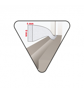 TOCHTSTRIP ZELFKLEVEND GESLOTEN CELSTRUCTUUR WIT 12 M X 9 MM X 4 MM