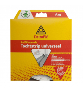 TOCHTSTRIP ZELFKLEVEND UNIVERSEEL TP WIT 6 M X 9 MM X 7 MM