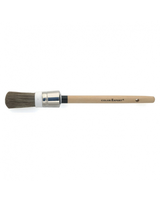 RONDE PATENTPUNTKWAST BEITS 24MM/14 BRUIN HAAR-MIX FSC