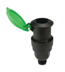 RAIN BIRD KOGELAFSLUITER PP 3/4&quot; BUITENDRAAD ZWART TYPE P-33