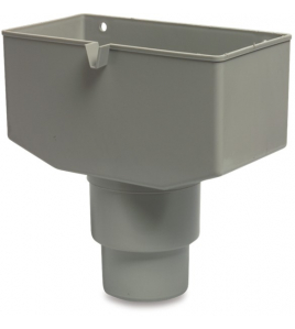 VERGAARBAK REGENWATER PVC-U 80/100 MM GRIJS TYPE T1