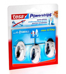 TESA POWERST.MINI CHROOM OVAL