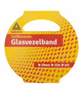 GLASVEZELREPARATIETAPE WIT 15 M X 50 MM GLASVEZELREPARATIETAPE WIT 15 M X 50 MM
