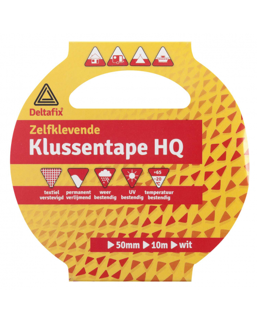 DUCTTAPE ZELFKLEVEND WIT 10 M X 50 MM