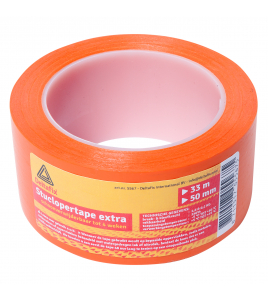STUCLOPERTAPE EXTRA ZELFKLEVEND ORANJE 33 M X 50 MM X 0.13 STUCLOPERTAPE EXTRA ZELFKLEVEND ORANJE 33 M X 50 MM X 0.13