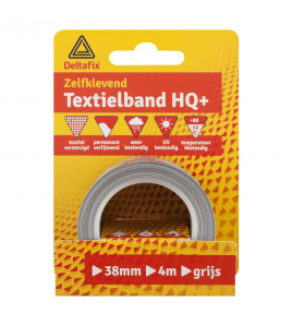 DUCTTAPE ZELFKLEVEND TEXTIELBAND HQ+ GRIJS 4 M X 38 MM DUCTTAPE ZELFKLEVEND TEXTIELBAND HQ+ GRIJS 4 M X 38 MM