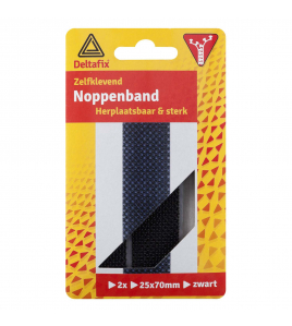 NOPPENSTRIPS ZELFKLEVEND ZWART 70 MM X 25 MM NOPPENSTRIPS ZELFKLEVEND ZWART 70 MM X 25 MM