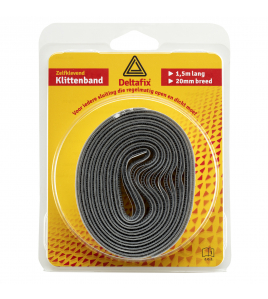 KLITTENBAND ZELFKLEVEND KLEINE ROL HAAKJES EN LUSJES GRIJS 1.5M X 20 MM KLITTENBAND ZELFKLEVEND KLEINE ROL HAAKJES EN LUSJES GRIJS 1.5M X 20 MM