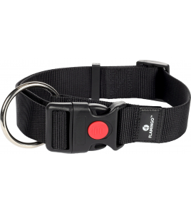 HALSBAND ZIGGI ZWART XL 55-75CM 40MM