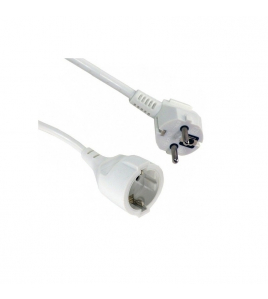 5 METER VERLENGSNOER RA 3X1,5Q WIT