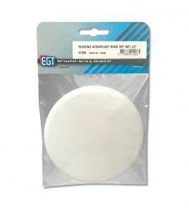 PLAFOND AFDEKPLAAT ROND WIT MET LIP