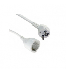 3 METER VERLENGSNOER RA 3X1,5Q WIT