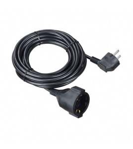 10 METER VERLENGSNOER RA 3X1,5Q ZWT