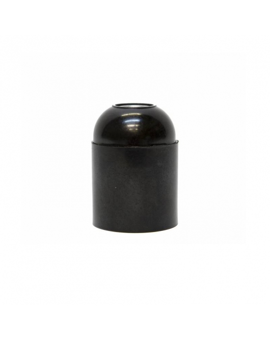LAMPHOUDER E27 GLAD ZWART