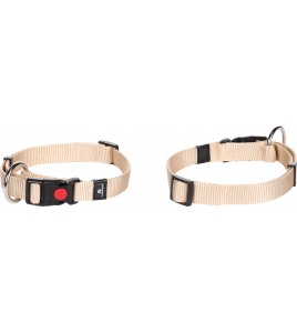 HALSBAND ZIGGI BEIGE L 45-65CM 25MM