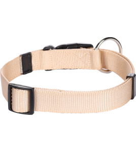HALSBAND ZIGGI BEIGE L 45-65CM 25MM