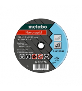 METABO NOVORAPID 230X1,9X22,23 INOX