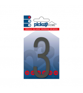 3D HOME OSLO 90 MM GRIJS 3 ACRYLAAT 3 MM ZELFKLEVEND