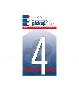 3D HOME OSLO 90 MM WIT 4 ACRYLAAT 3 MM ZELFKLEVEND