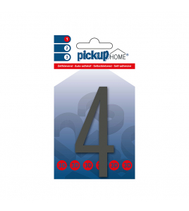 3D HOME OSLO 90 MM GRIJS 4 ACRYLAAT 3 MM ZELFKLEVEND