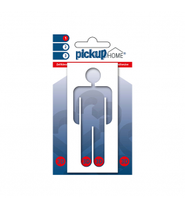 3D HOME PICTO FRAME MAN WIT 100 MM ACRYLAAT 3 MM ZELFKLEVEND